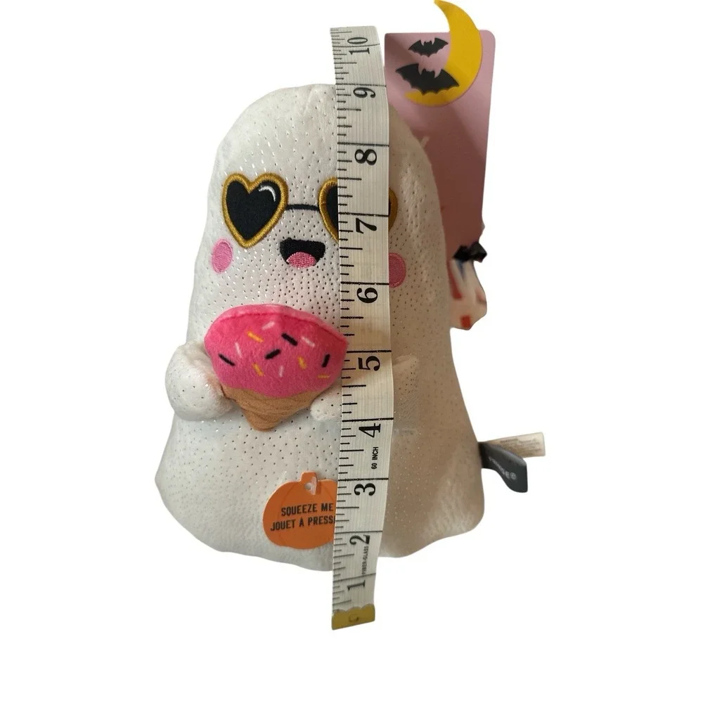 New FRINGE Halloween‎ Dog Toys Spooky Plush Ghosts I've Cream White